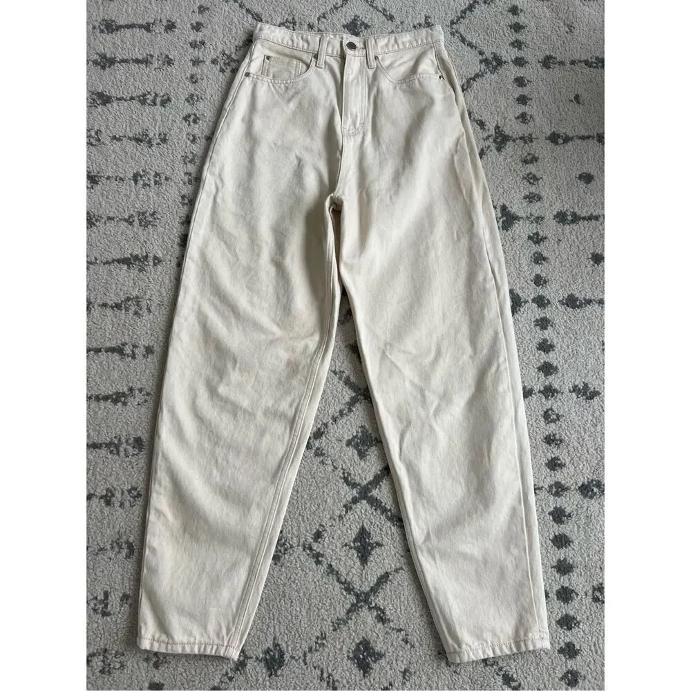 Weworewhat Jeans Womens 26 Denim Straight Tapered Leg Casual‎